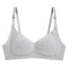 Small Breasts Gather Comfortably, No Steel Ring, No Trace Underwear, Women's Pure Cotton Thin High School Girl Bra Cover Set