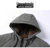 2025 Men's Winter Jacket: Fleece Lined, Thickened Cotton, New Warm Style, Casual Hooded Stand Collar.