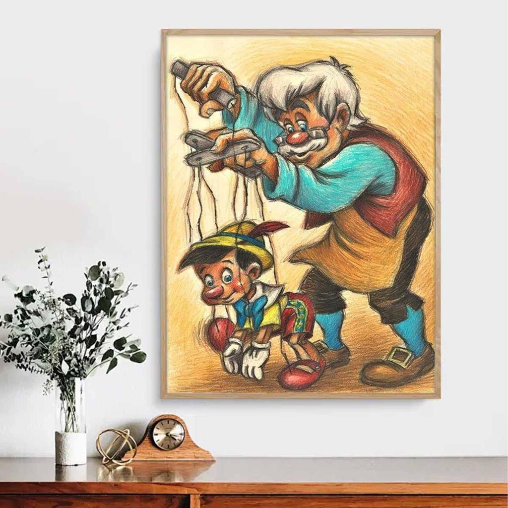 5D Diy Diamond Painting Marionette Full Drill Rhinestones Mosaic Embroidery Handmade Products Home Decor Gift