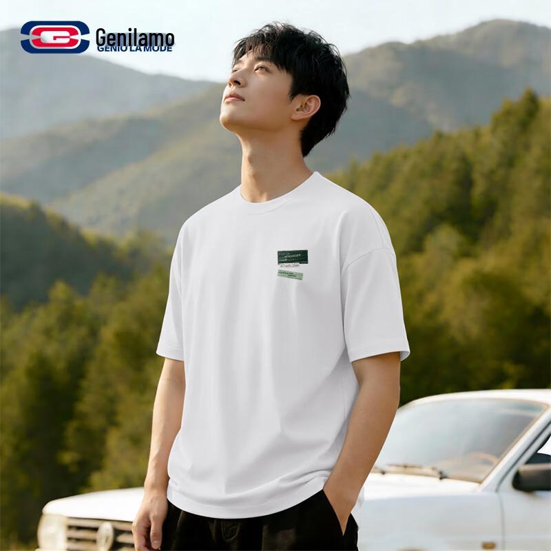 GENIOLAMODE Men s Pure Cotton Casual T-Shirt 2XL