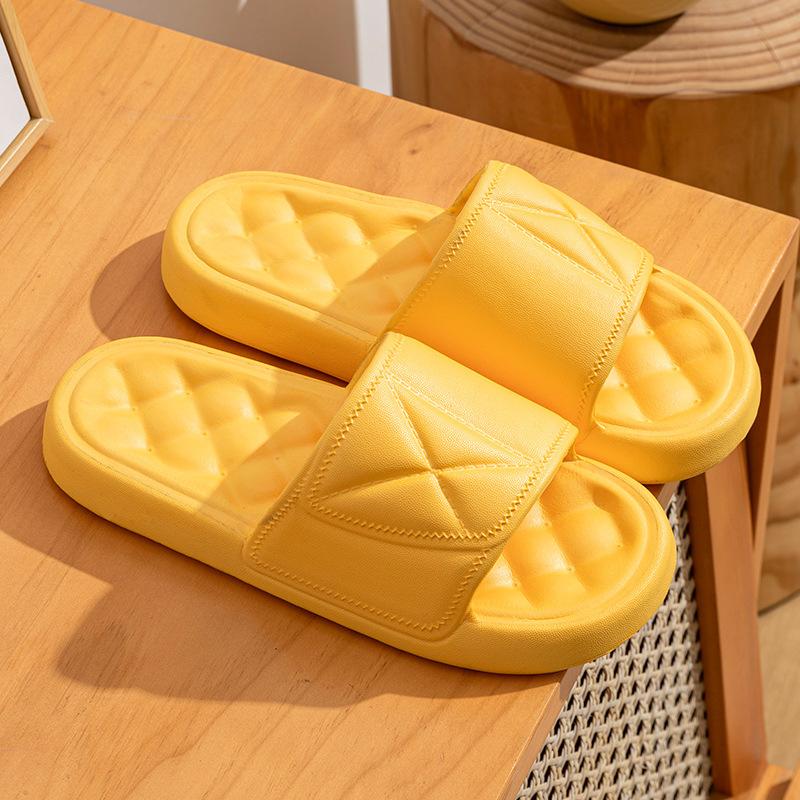 

Обувь для мужчин Унисекс Тапочки Домашние Женские Пара Плоская обувь Простые Мягкие Удобные Нескользящие Шлепанцы Пляжные Ванные Комнатные Обувь для отдыха 40-41 жёлтый