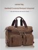 Cross-Border Canvas Laptop Backpack - Large Capacity Business Travel Bag