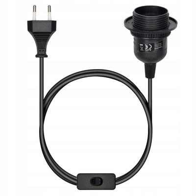 Cable with Switch for the Lamp Black E27 Bulb Holder with Switch Set