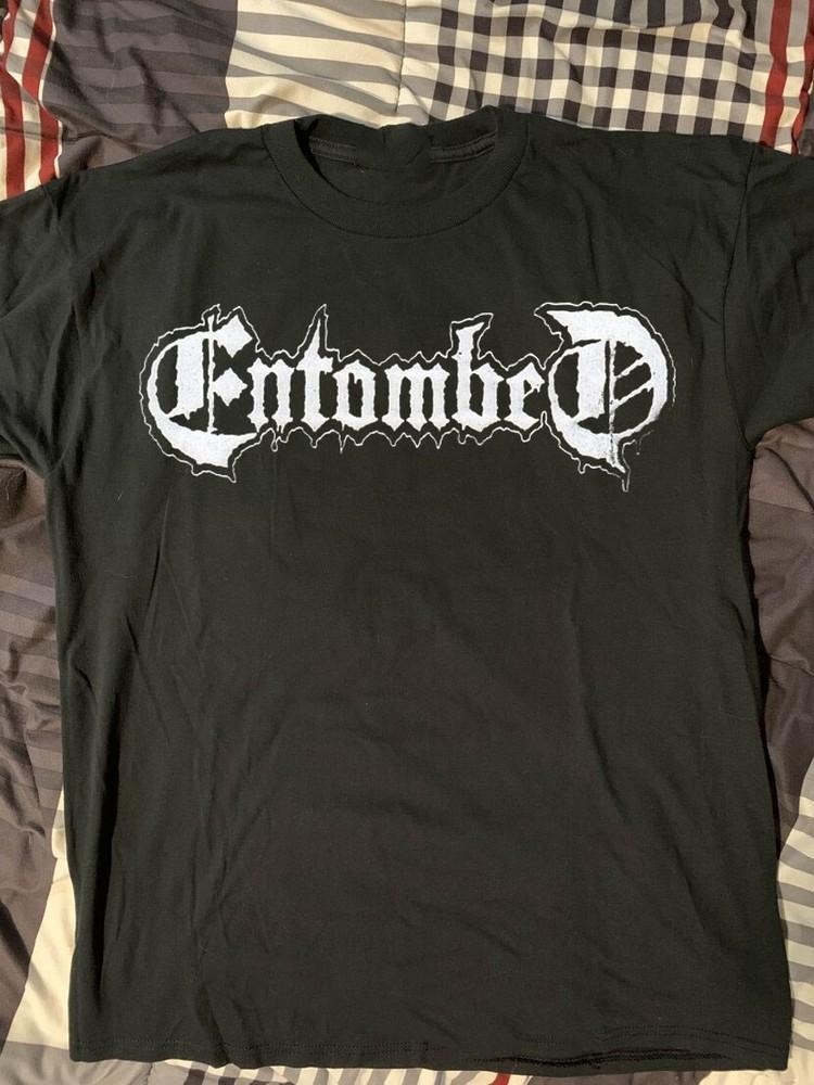 

Рідкісний! Футболка Gildan Логотип гурту Entombed Унісекс Концертна S до 5XL CR638 Унісекс Футболка XXXL