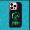 Movie A-Alien Xenomorph Phone Case For iPhone 16,15,14,13,12,11,Mini,Pro,MAX Pink Matte Silicone Cover