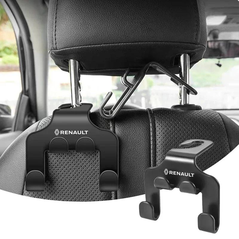 1/2Pcs Car Hook ABS Seat Back Hanging Phone Headrest Hanging For Renault RS Clio Megane 2 3 4 Captur Trafic Twingo Scenic 2 Z666