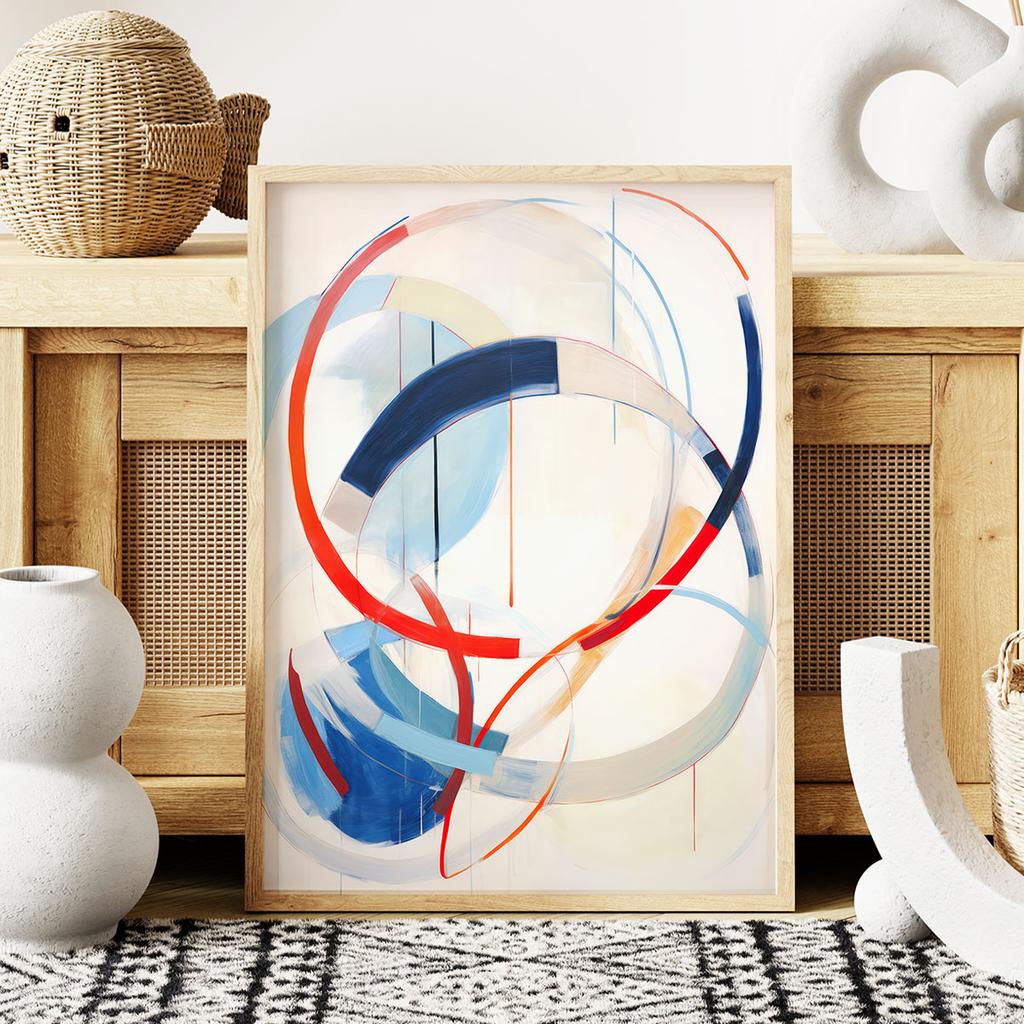 Plakat nowoczesna abstrakcja kolorowa