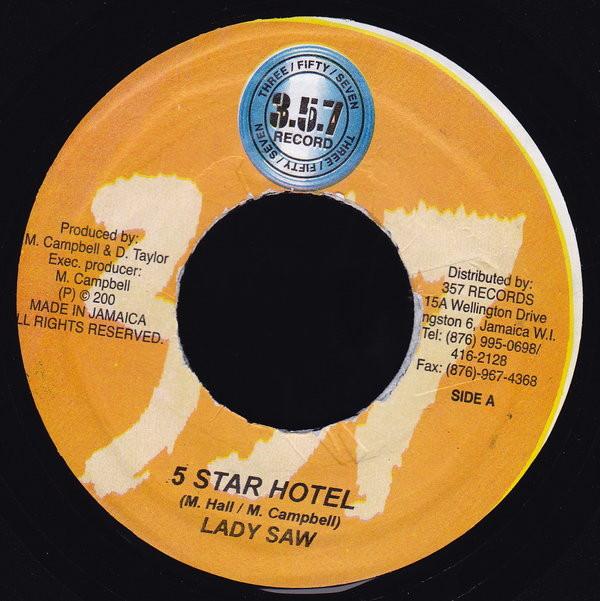 7inch Record LADY SAW - 5 Star Hotel none 357 Records 2004 Jamaica Reggae, Ska & Dub Used
