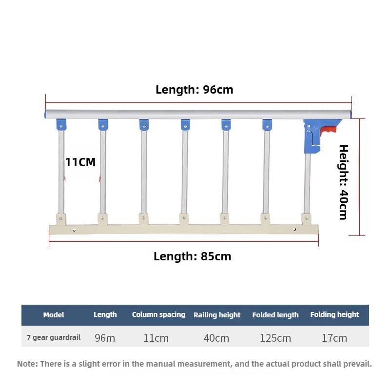 Dormitory Protective Bed Fence Household Foldable Armrest Elderly Anti Fall Guardrail Getting Up Assistive Device