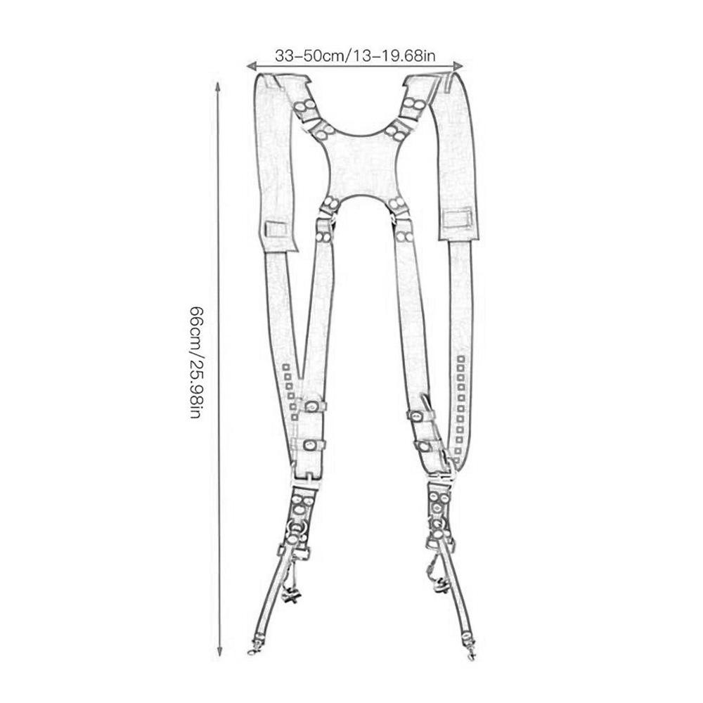 Verstellbarer Anti-Drop Rindsleder Kamera Schultergurt