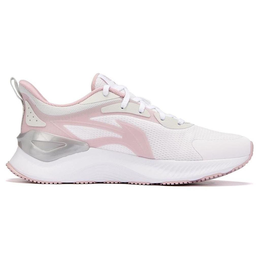 Li Ning YueYing 3.0 Amorti Résistant à l'abrasion Respirant Basse Cheville Décontracté Chaussures de Course pour Femmes Blanc Violet ARHU024-5
