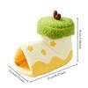 SlipperShaped Hamster Hideaway Bed Soft with FlipFoldable Cover