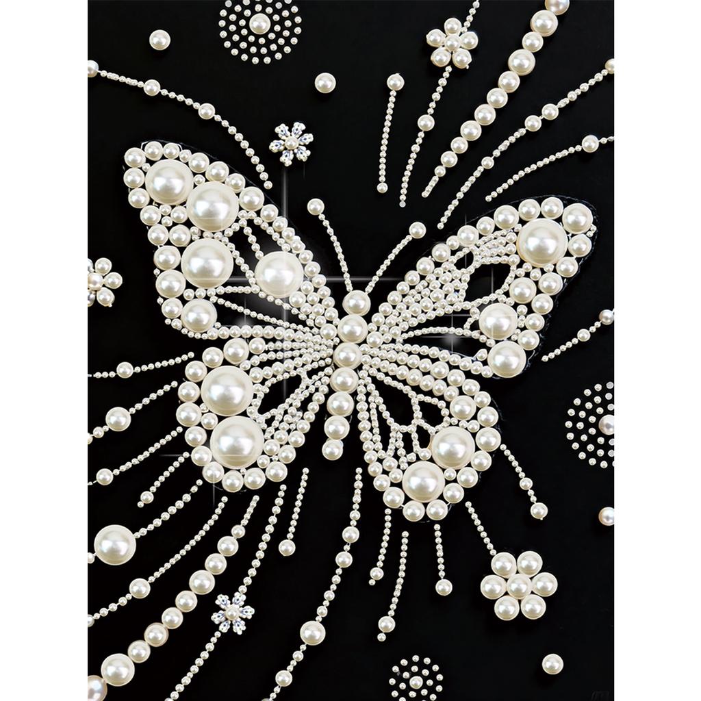 DIY Pearl Painting Kit for Adults Beginners Home Wall Decor Pearl Gem Paintings Picture Arts Craft 30x40cm Without Frame