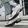 New Platform Sneakers Men's Young and Young Dad Shoes Men's Mecha Second-generation Couples Rotating Buttons Trendy Shoes Fashionable