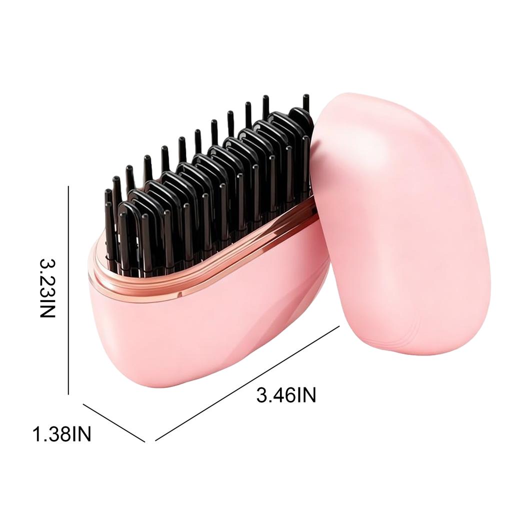 Mini Straightener Rechargeable Portable Hair Straightener Brush Anti-Scald Shell Cordless Charging Straighteners 3 Temp Settings