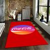 Red Carpet with Classic Coca-Cola Text Logo Design for Home Suitable for Use As an Anti-slip for Living Room Bedroom Sofas