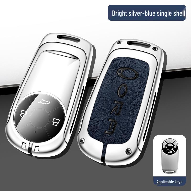 Genuine Leather Key Fob Holder for Great Wall ORA: Good Cat, Ballet Cat & Lightning Cat - Women's Premium Design