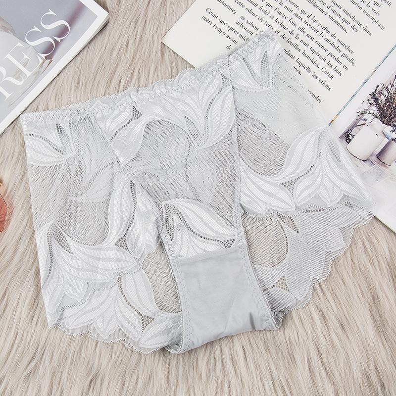 Intimo Sexy in Pizzo Trasparente a Vita Media da Donna Mutandine a Triangolo Traspiranti e Confortevoli Sollevano i Fianchi