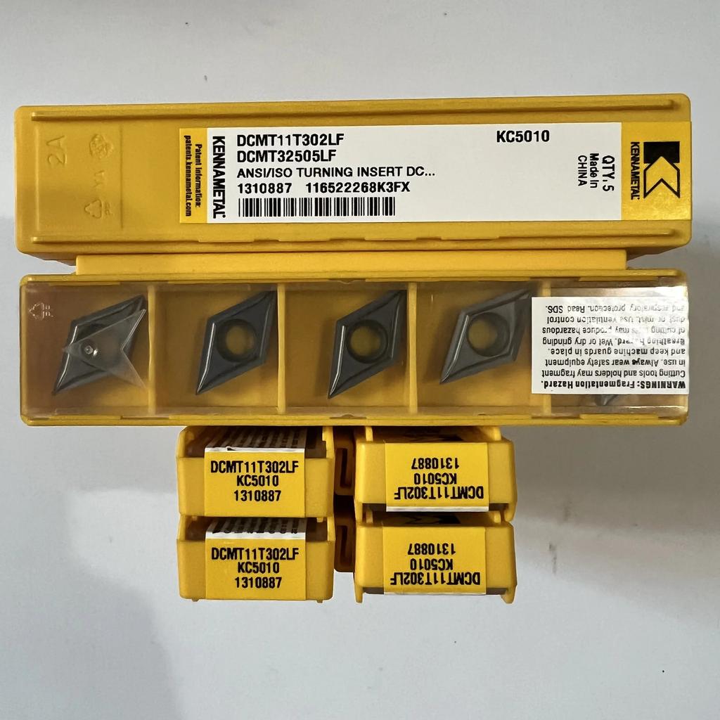 Original / DCMT11T308LF KC5010 / Industrial indexable Carbide Inserts 10 Pcs