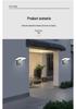 Outdoor Solar LED Wall Floodlight with Sensor - Waterproof Courtyard Lighting
