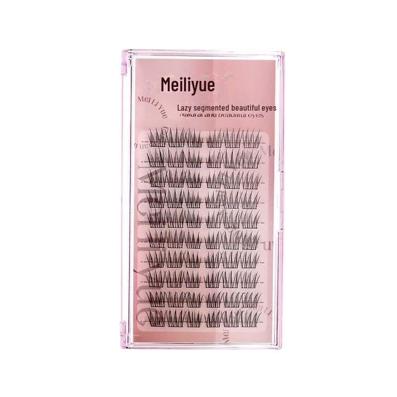 Meiliyue Korean Idol False Eyelashes - Natural Curl, Slender Segmented Clusters