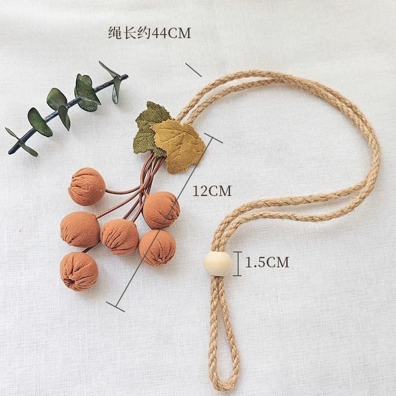 New Curtain Tiebacks Binding Straps Creative Pumpkin Decoration Embellishment Binding Straps Adjustable Gauze Collapse Pendant