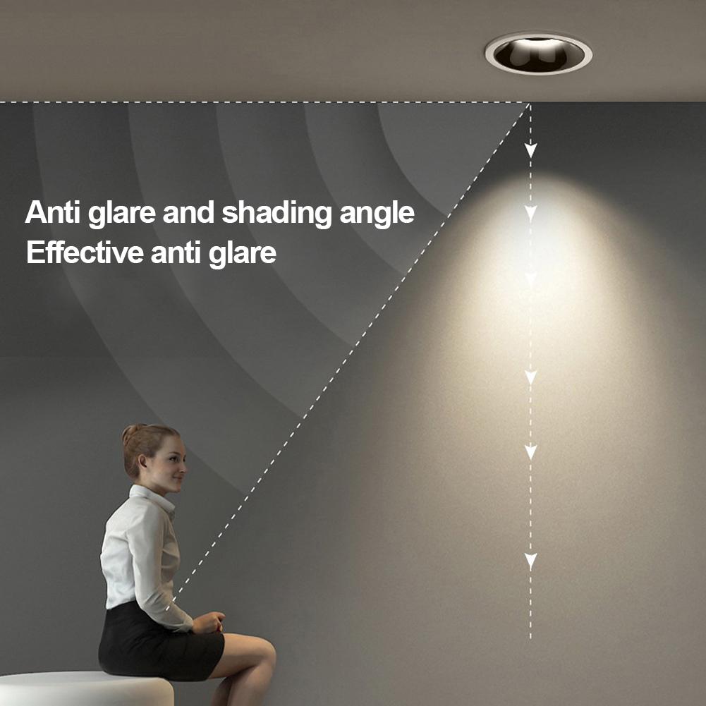 7W/12W LED Recessed Spotlights Dimmable LED Ceiling Downlight Mini Downlight Spotlights for Living Room Bedroom