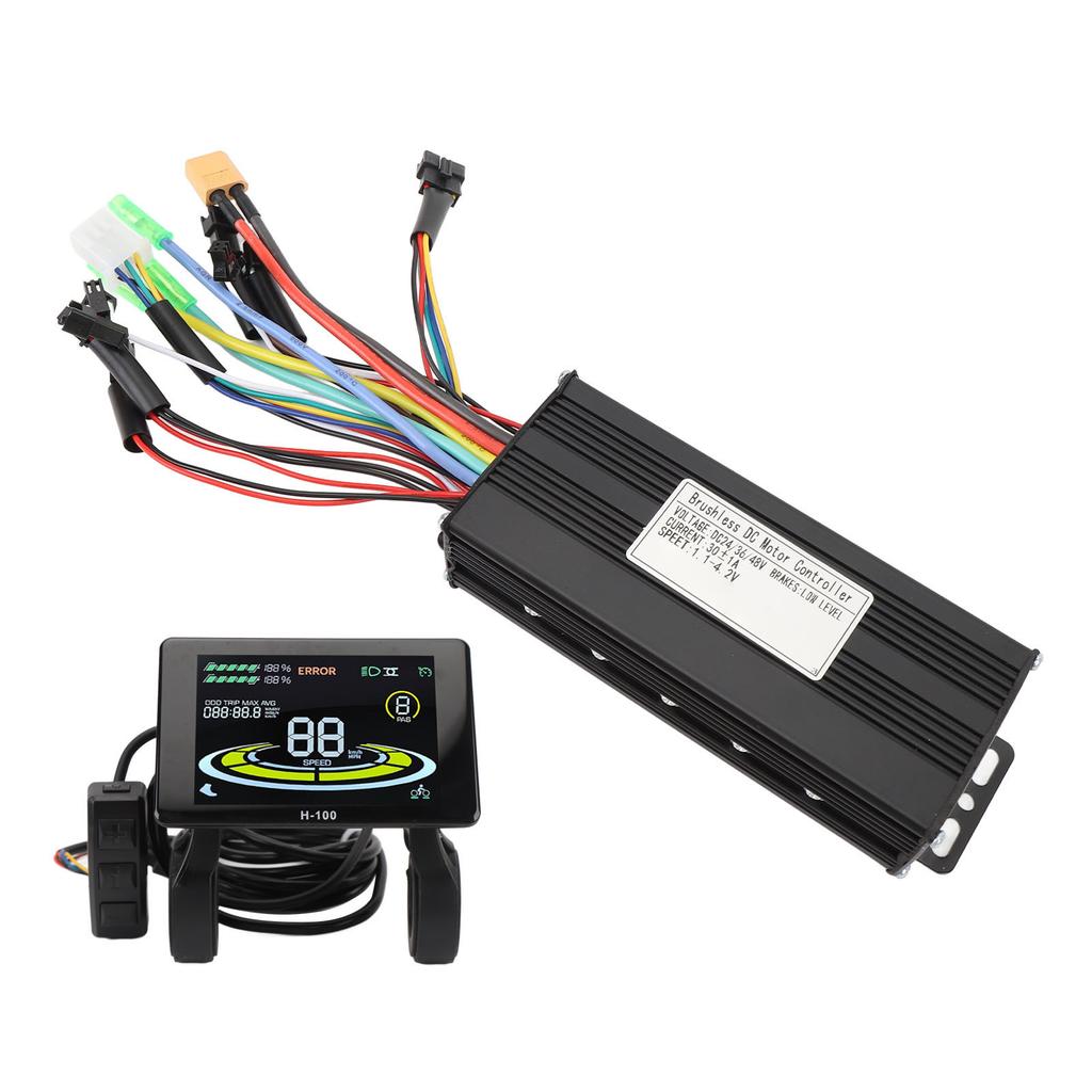 Brushless Motor Controller Kit with LCD Display Panel Aluminum Alloy Sine Wave 3 Mode Controller for 36V750W 36V1000W