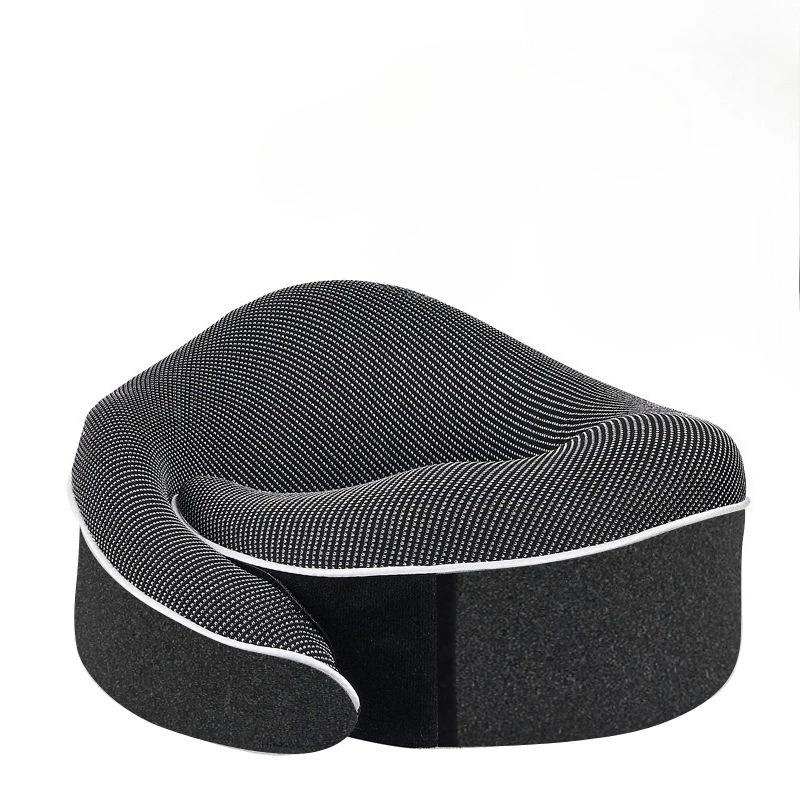 

Ergonomic Travel Pillow for Neck Support,Soft Contoured Design, Portable with Storage Bag, Black for Airplane,Office,Home Use чёрный