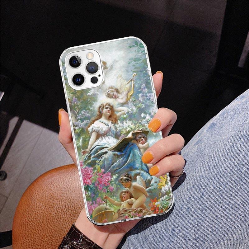 Paint Art Renaissance Phone Case For iPhone 17 Air 16 Pro Max 16E 15 + 14 Plus 11 12 13 Mini 7 8 SE Gift Print Cover Fundas 17 A