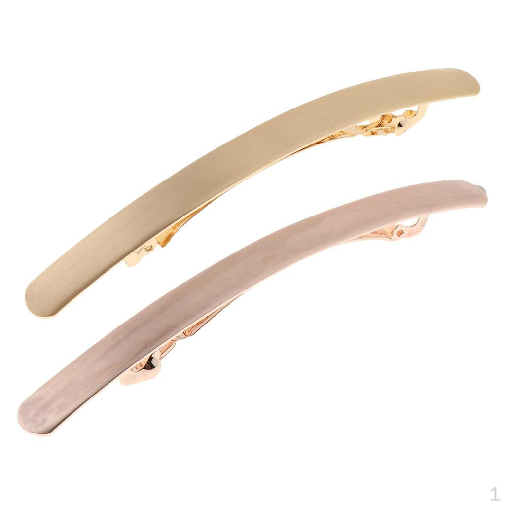 2Pcs Fashion Metal Hair Clip French Barrette Womens Clamp Accessories