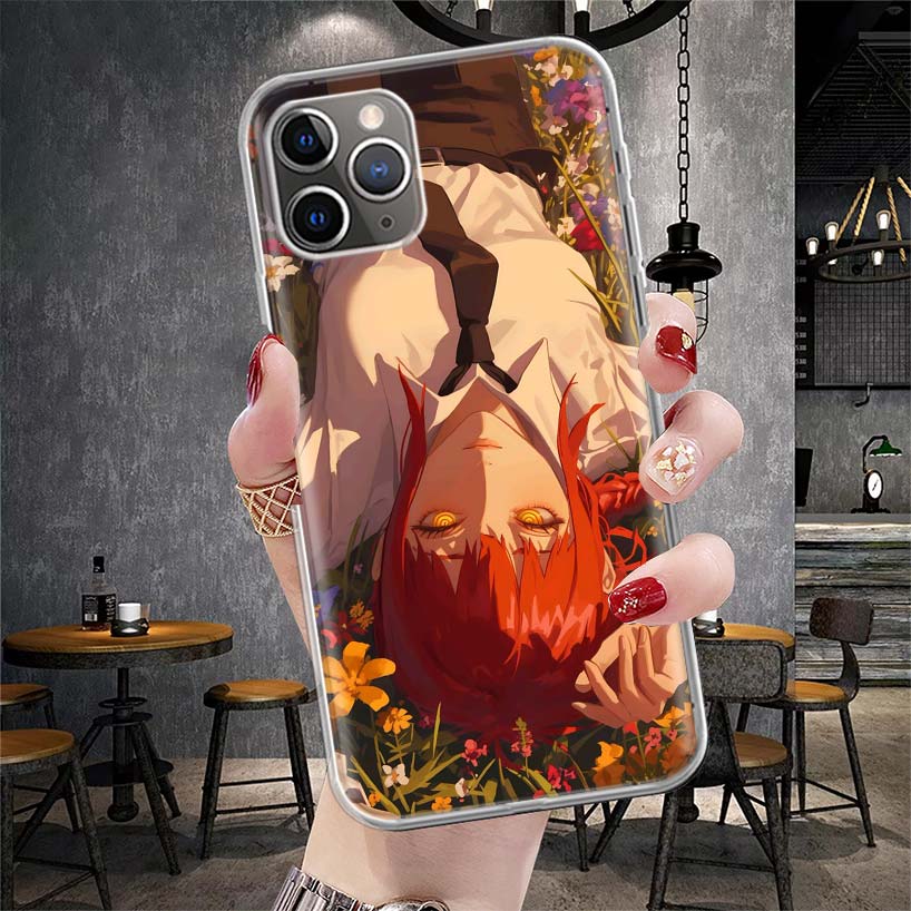 C-Chainsaw Mans Makima Soft Phone Case For IPhone 11 17 Air 16E 16 Pro Max 15 + 14 Plus 13 Mini 12 Apple 7 SE 8 Fundas Coque 11