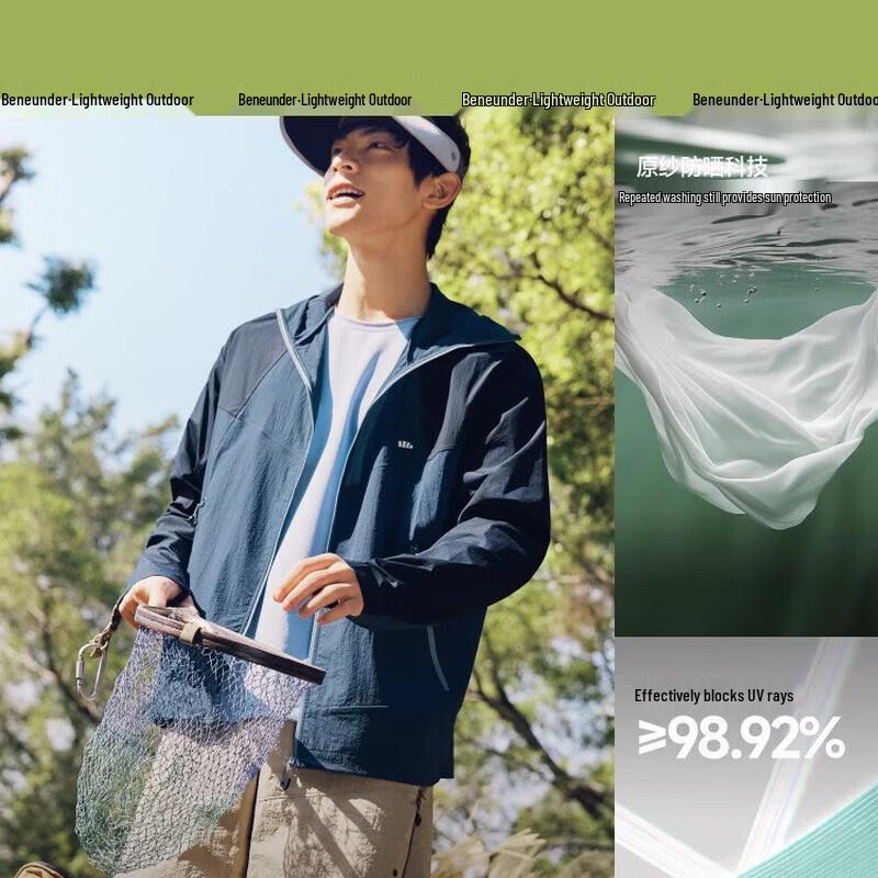 Banax Men s WR937 Lightweight Loose-Fit Sun Protection Jacket L