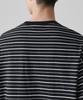 MUSINSA STANDARD Multi-Stripe Relaxed Long Sleeve T-Shirt 1 [Black/White]