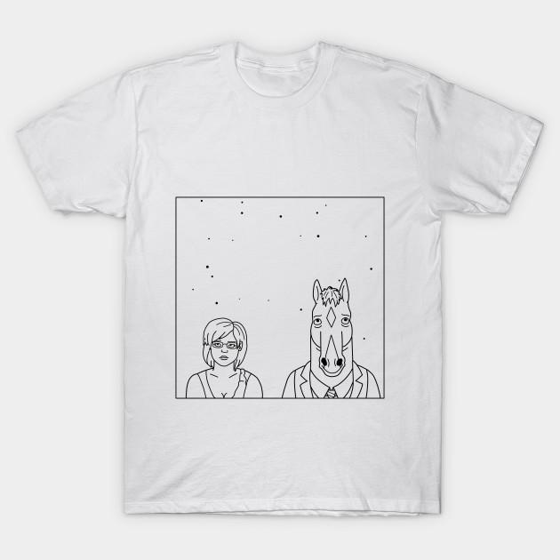 Men Black Print T-shirt Bojack Horseman - Nice While It Lasted No-Cut Transfer Paper Print Cotton Tshirt