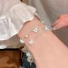 Mint blue butterfly pearl bracelet women's sweet jewelry summer small fresh accessories