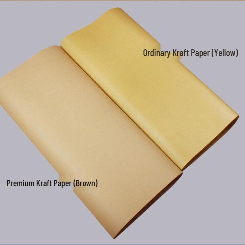 Free Shipping Kraft Paper for Food and Book Covers - Roast Duck and Drawing Packaging