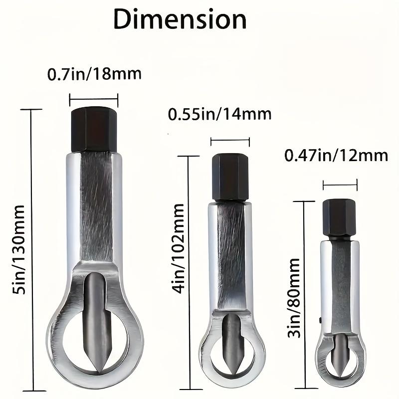 3pcs Metal Nut Splitter Separator, Metal Nut Splitter Breaker Manual Pressure Nut Splitter Remover Extractor Tool