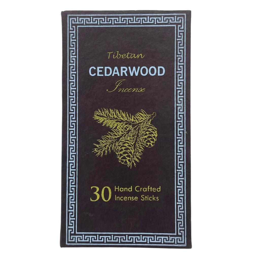 Cedarwood Dhoop Incense Gift Set, 30 Sticks