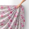 Royal Samt Stoff Polyester Zum Nähen - Motiv Blumen - Rdx2227