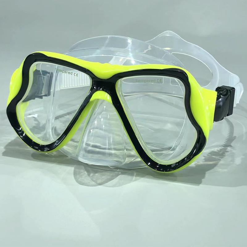 Large Frame Myopia Diving Mask with Tempered Glass and Liquid Silicone