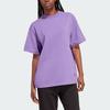 Adidas X Stella McCartney Letter Logo Print Sports Short Sleeve T-Shirt Women Tops Purple IA1514