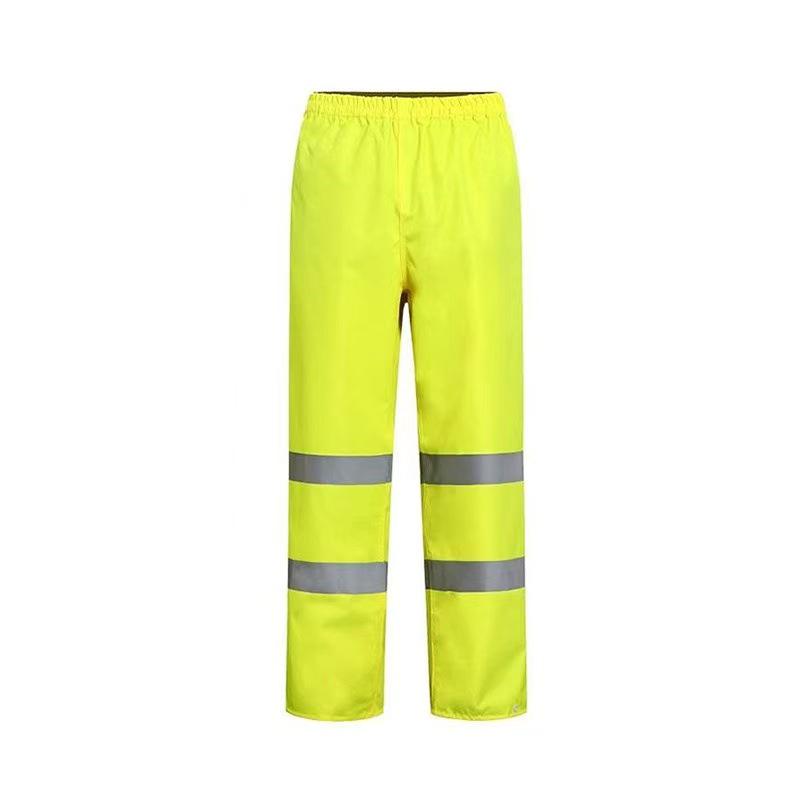 High-Visibility Reflective Rain Pants for Traffic and Patrol Safety