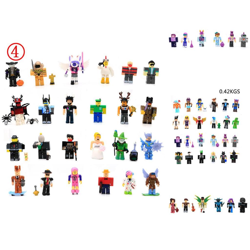 Set Colorato da 24 Pezzi di Action Figure dei Giochi Roblox Ideale per Collezionisti e Bambini