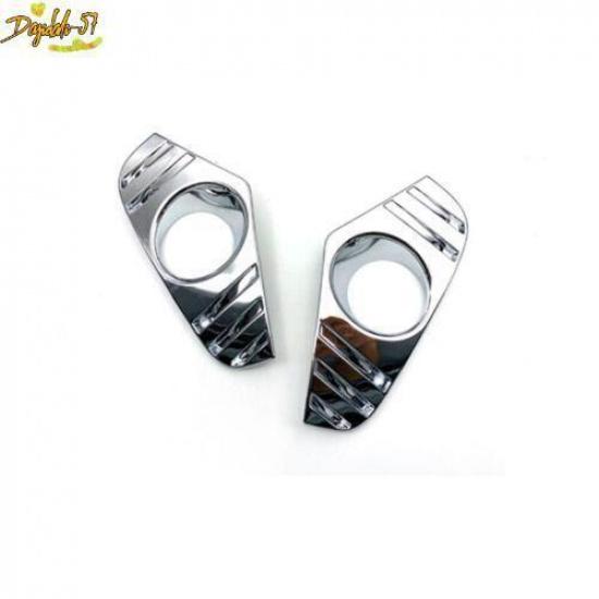 Chrome Car Exterior Front Fog Light Lamp Cover Trim For Toyota RAV4  New