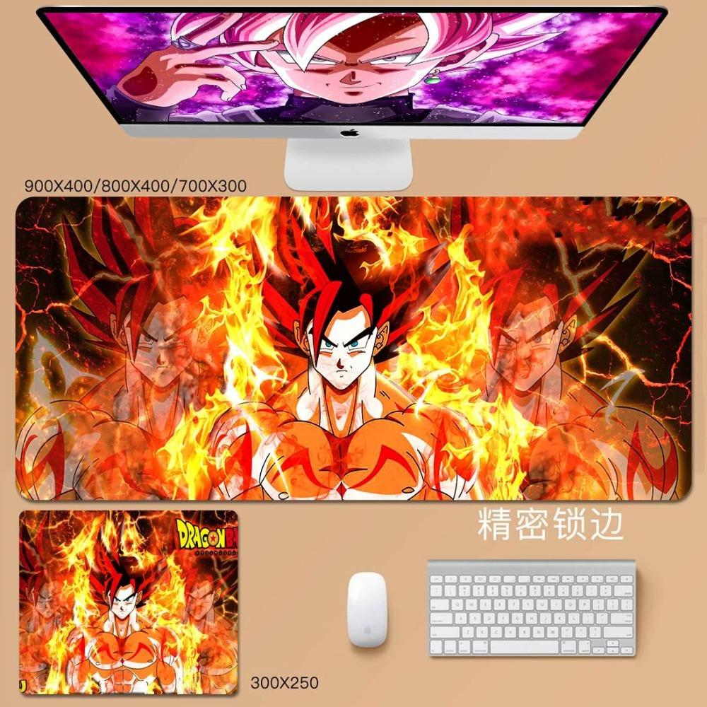 Man Cool Mouse Pad Convenience Dragon Ball Animation Son Goku Leather Mouse Pad Cartoon Vegeta Bulma Broly Large Keyboard Pad Student Desk Pad