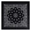 Trifong Bandana Black Paisley Unisex 100% Cotton 55cm X 55cm KC-E