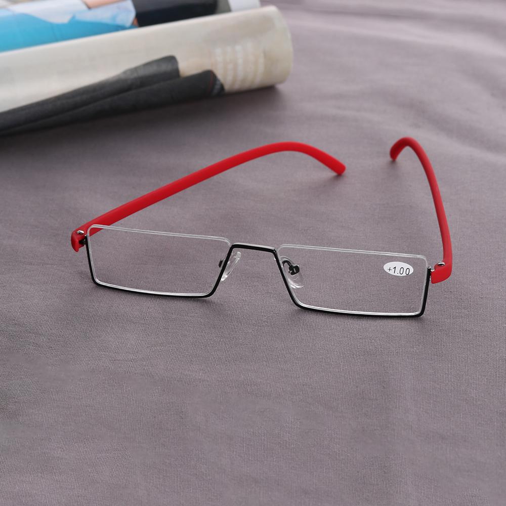 Women Reading Glasses Retro Blue Light Presbyopic Eyeglasses Men  Half Frame Eye Glasses With Box +1.0 +1.5 +2.0 +2.5 ~ +4.0