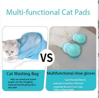 Cat foot anti-scratch and anti-bite cat headgear, bath and nail clipping handy gadget, injections, feeding medicine, beauty,