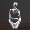 Home Décor Nordic Style Left and Right Thinking Character Personalized Home Accessories Abstract Resin Craft Ornament Room Décor